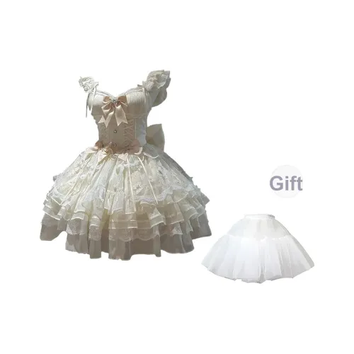 BDGU Короткий рукав Платье Женское