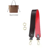Brown & Red 38cm-Width Wide Strap 65cm[Leather]