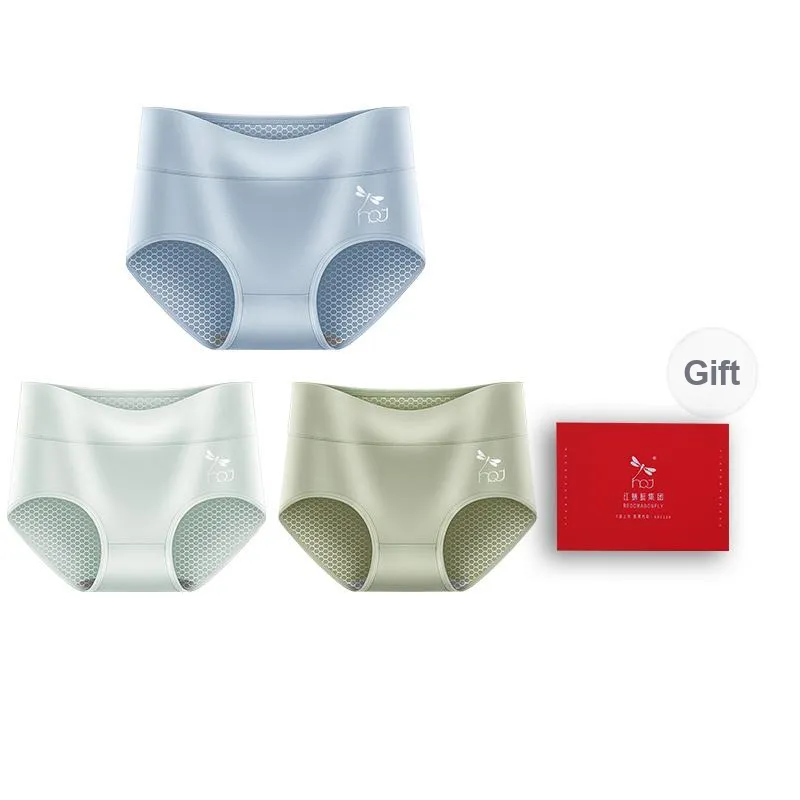 RED DRAGONFLY Cotton Panties Women's 3 Pack Gift Box Set-10