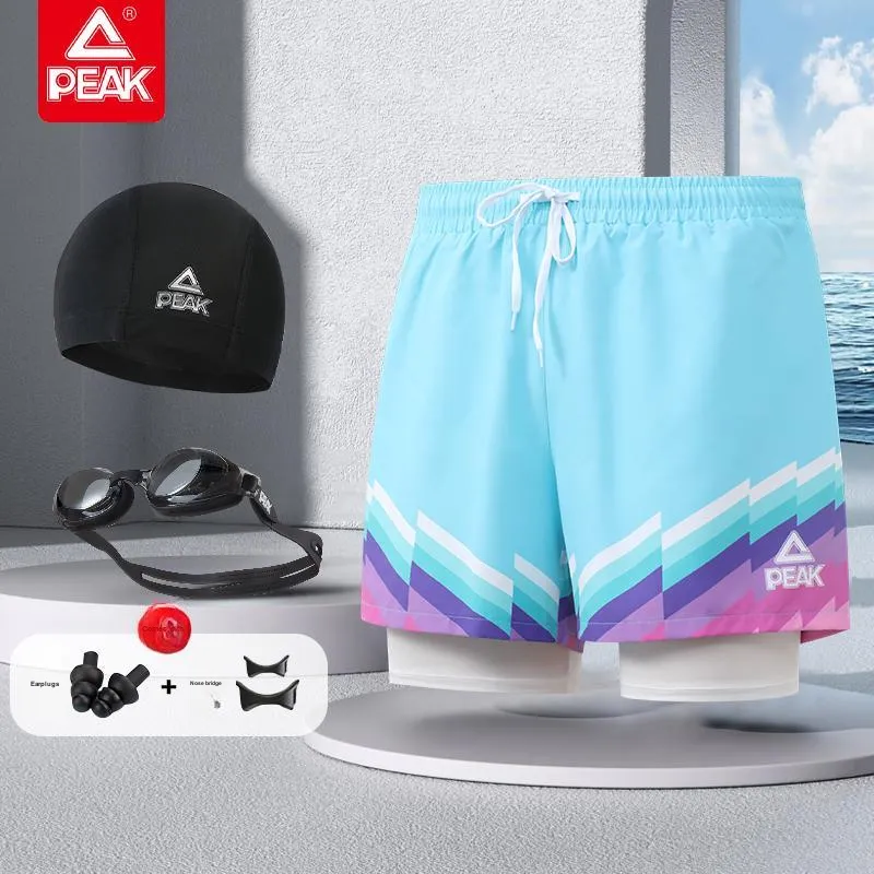 PEAK Swimming Sets Polyester Beach Pool Men's Blue-1