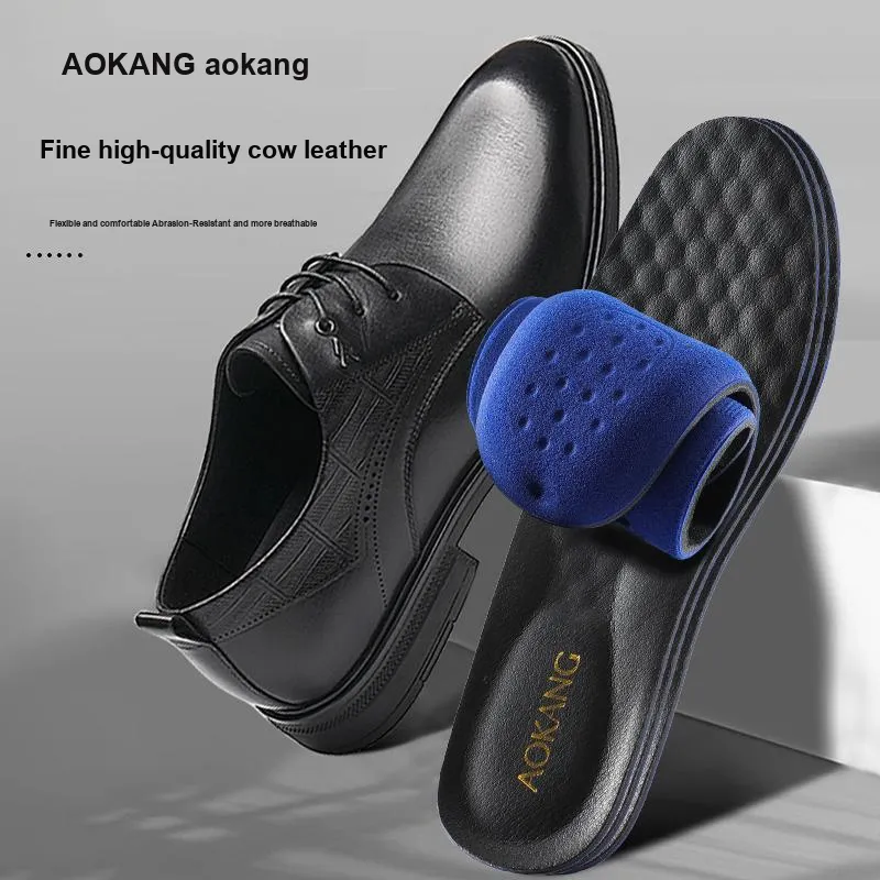 AOKANG Cow Leather Insoles Unisex-10