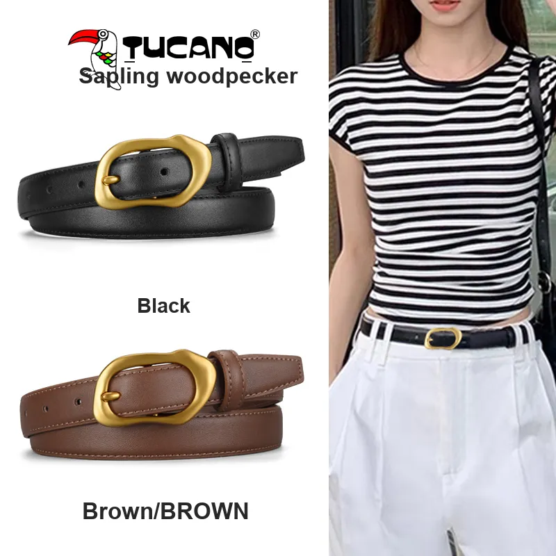 TUCANO Cow Leather Belts Women's 2.5cm-2