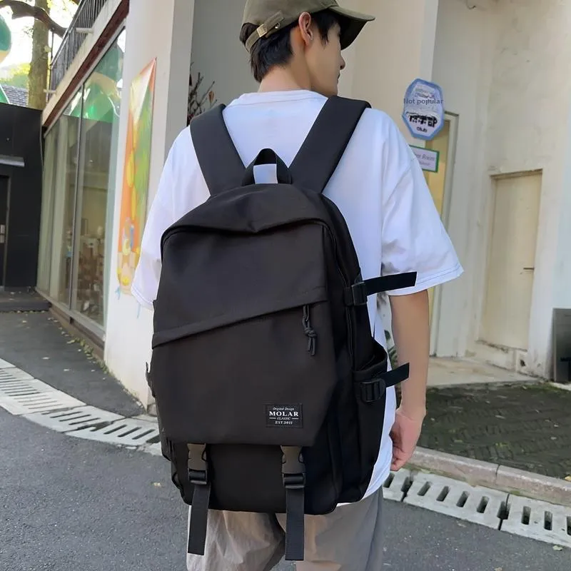 GOBLIN SHARKS 1759 Nylon Backpack Unisex White/Black/Gray/Light Green/Army Green/Red-10