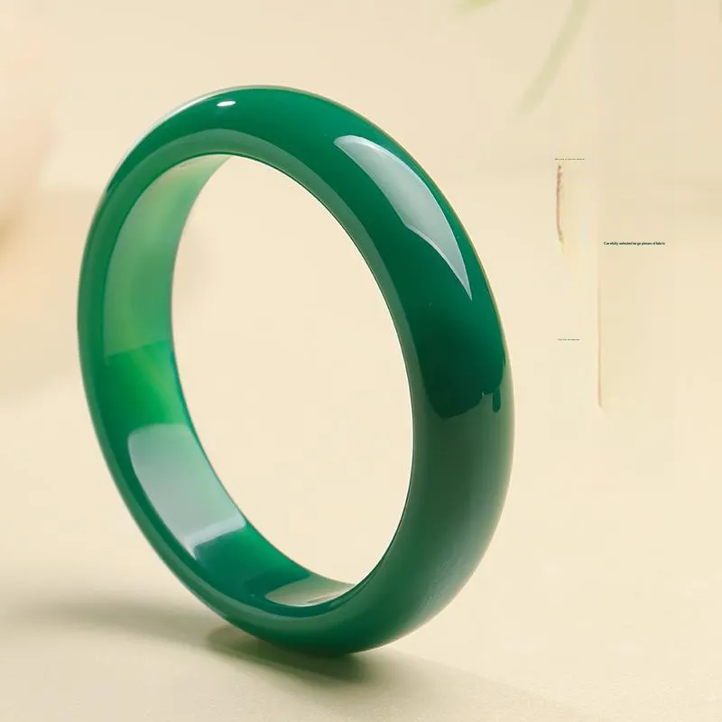 With The Heart Of The Jade Agate Bangles Women's-1