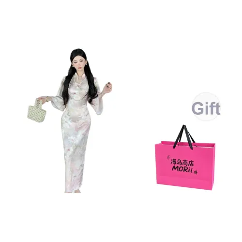 MORii Длинное платье с длинными рукавами женское