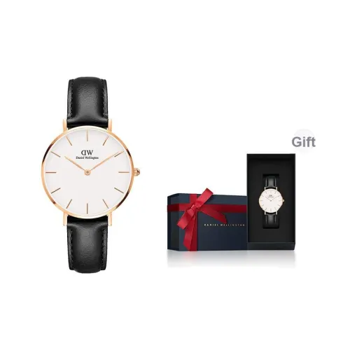 Daniel Wellington Watch Кварцевый механизм Кожаный ремешок Белый циферблат Мужской DW Watch