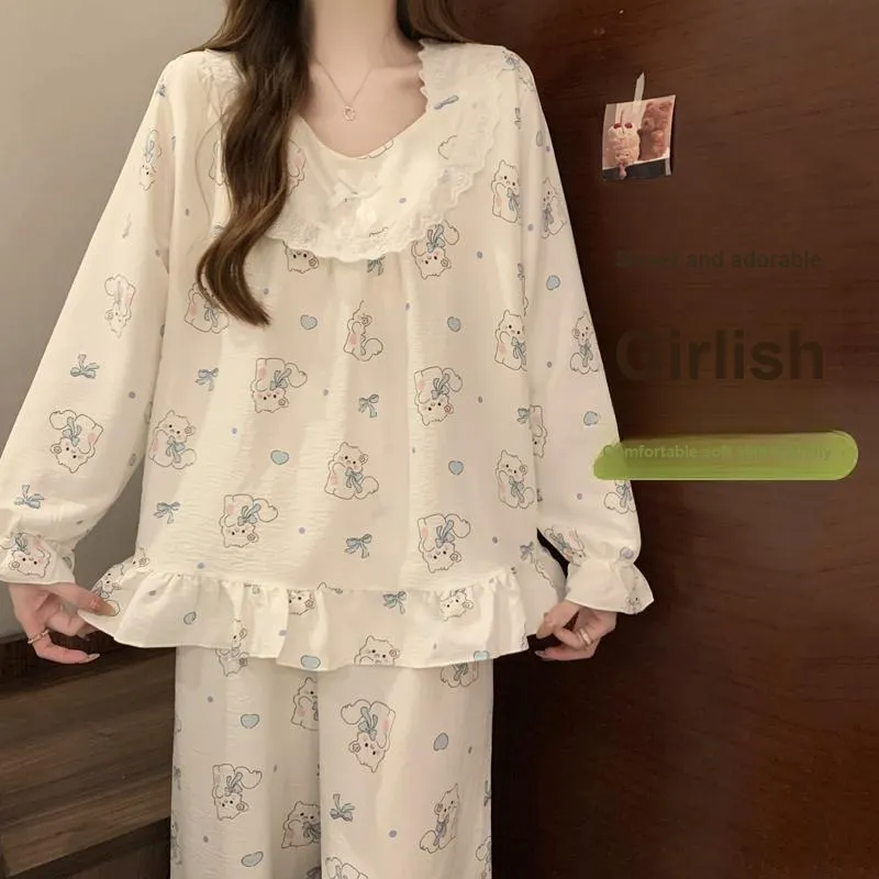 Pretty Lady Pajama Set Women's Image Color-2