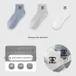 Blue Gray, Light Gray, White (3 Pack)