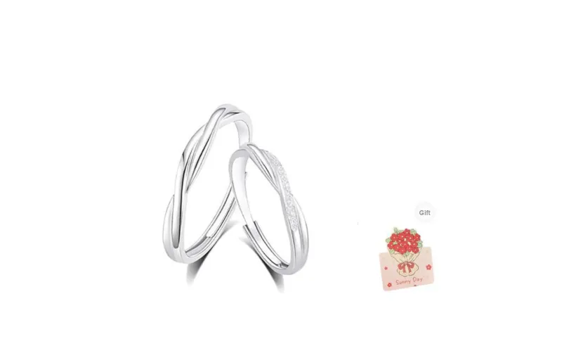 Asia Star Sterling Silver Rings Unisex-0