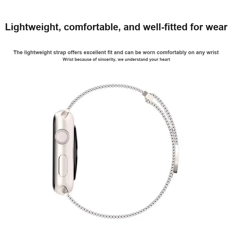 Yu Qing Compatibility Apple Watch Series 10/9 Apple IWatch 87654321 Smart SE/Ultra 2 Wristband Watch Bands 225mm Unisex-2