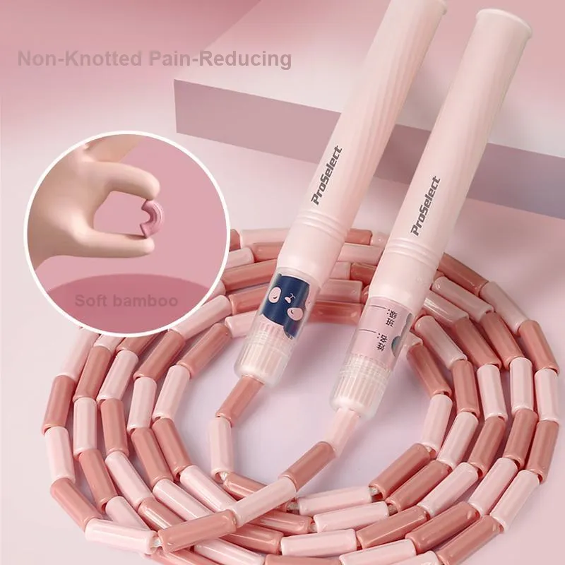 ProSelect Student Supply Non Countable Jump Ropes Teenagers PVC+DTY Rope PP Controller 2.8m, Length Adjustable-4