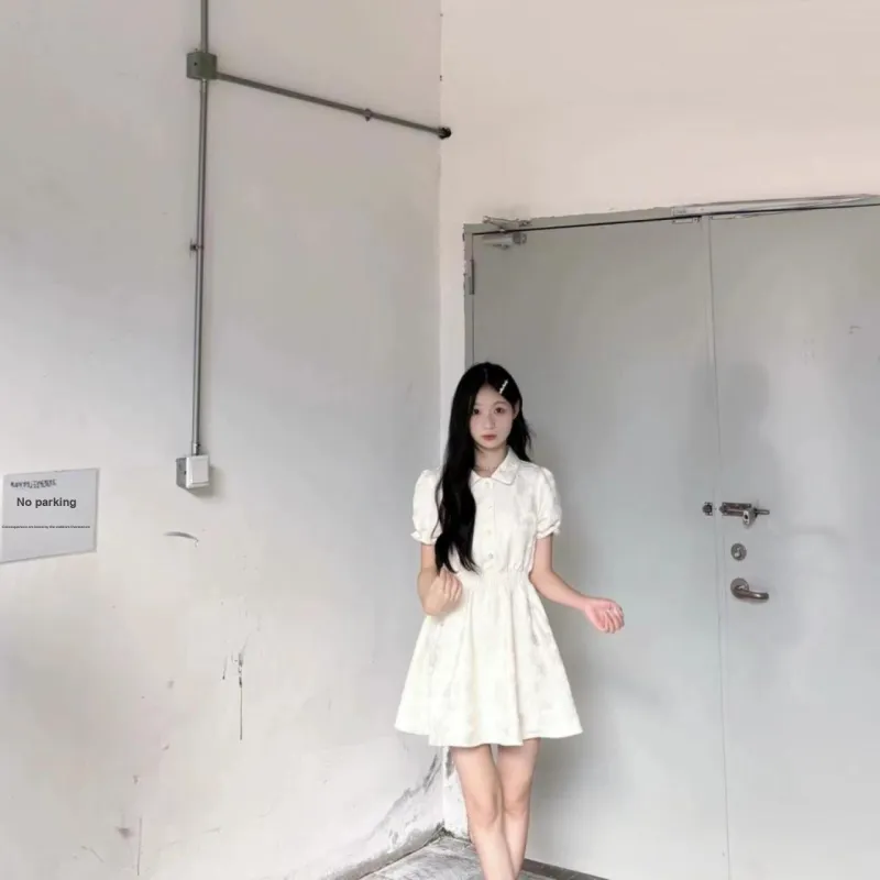 DOKZB Short Sleeved Dress Women's-3