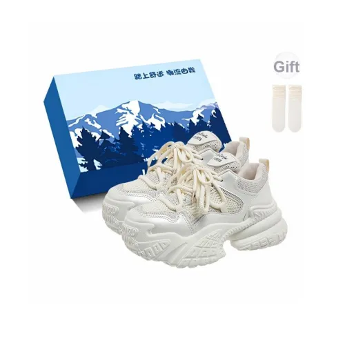 Fawn Miri Устойчивость к истиранию Покрытие Увеличение высоты Низкий Топ Толстая подошва Женские