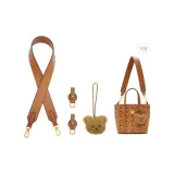 [Underarm One Shoulder]Brown Wide Strap+Abrasion-Resistant Buckle (Includes Charm)
