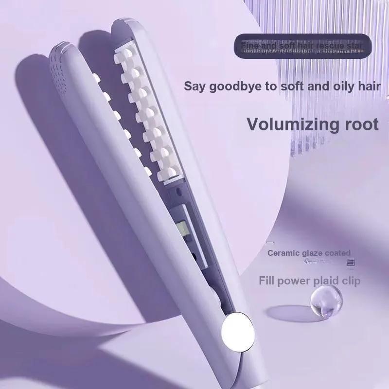 MITIANTU Corn Volumizing Hair Curler With Root Lift Pad For High Hairline, Small Size Mini Curling Iron Portable-12