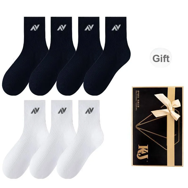 KJ Mid Calf Socks Men's Gift Box 7 Double Packs-13