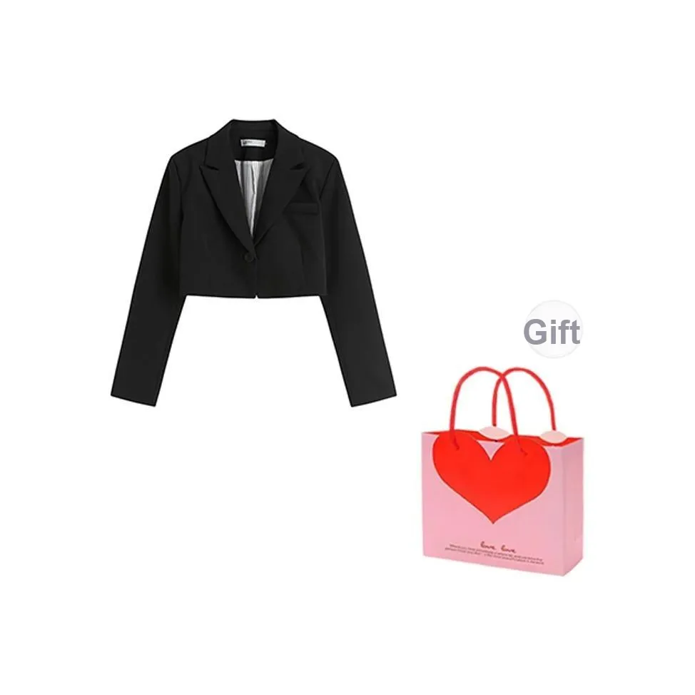 ZVJH Черный Женские Деловые Костюмы