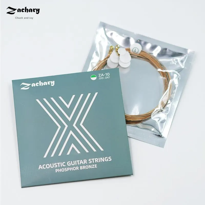 ZACHARY ZA-10 ZA-11 ZA-12 Anti-Rust Coating Acoustic Guitar Strings Musical Instrument Accessories-1