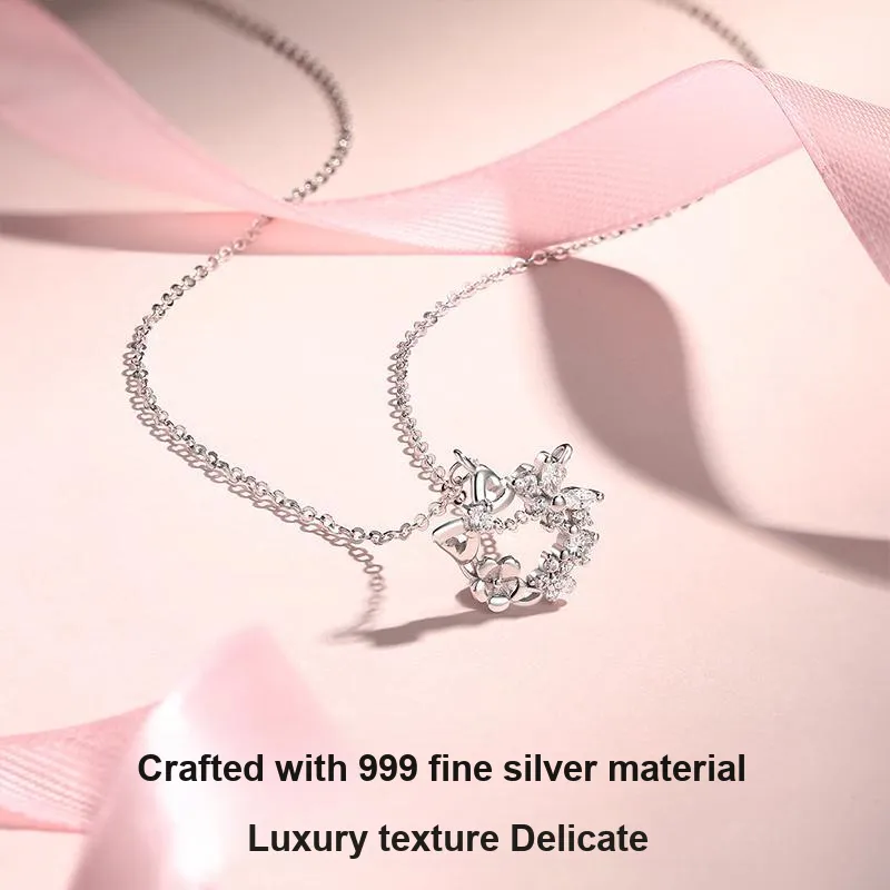 Kelanxi 999 Fine Silver Necklaces Women's-6