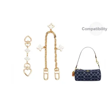 Jingxi Alloy Bag Strap Women's Gold Tone
