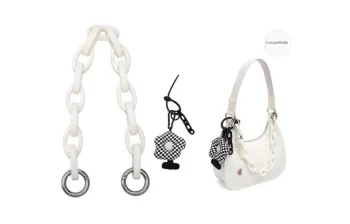 GUYI Alloy Bag Accessories Women's White/Silver