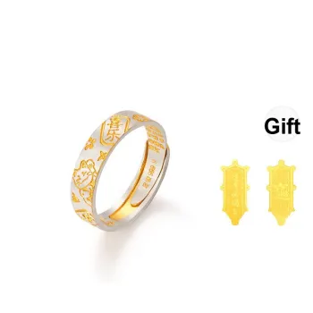JINLIUFUJIXIANG Pure Silver 999.9 Rings Women's