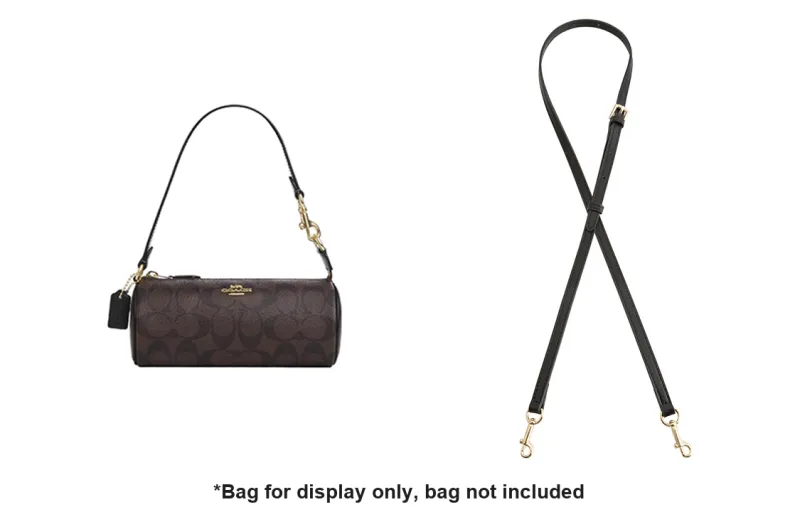 Luxury Care Artisan Workshop Imported Microfiber Bag Strap Women's Black-3