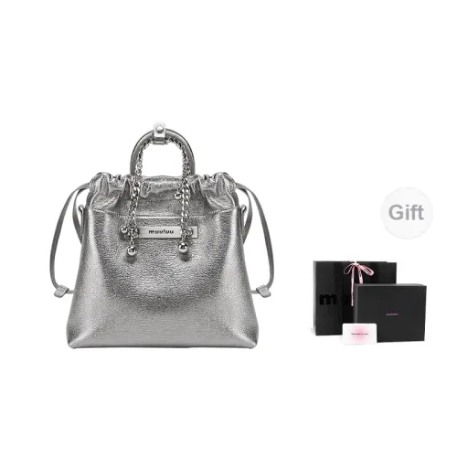 Muuluu Shoulder Bags Metallic Silver