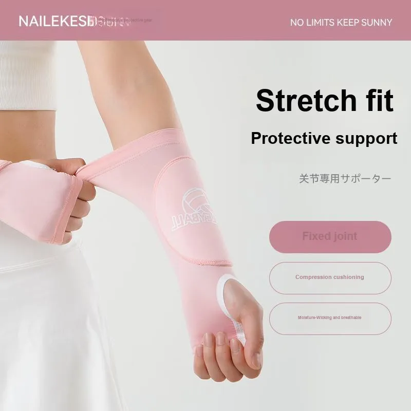 NAILEKESI Arm Guards Sponge Cushion Anti Collision Anti Discoloration 1 Pair Black Unisex Professional Protective-6