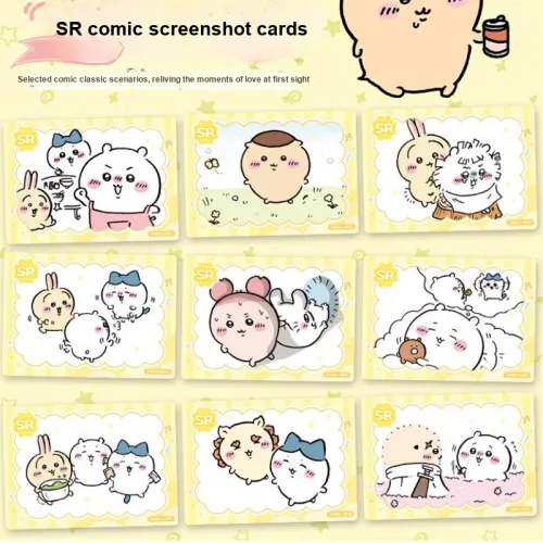 CARD.FUN x Chiikawa Collection Коллекционная карта фотокарточка Hachiware Usagi IP Аниме Карточки Целая коробка