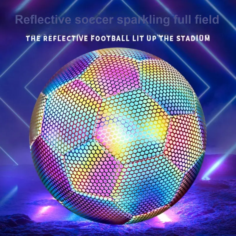 SIPAKESPORT Size 5 Ball Size 4 Ball Soccer PU Unisex Honeycomb Rainbow-4