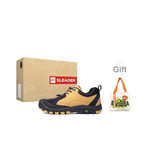SLEADER Earth Series Устойчивый к истиранию Противоскользящий Низкий Топ Альпинистские и туристические ботинки Унисекс Wheat Wave Желтый