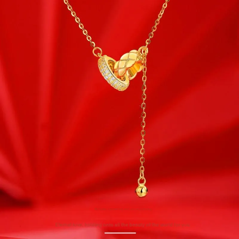 Chongqing Gold Store S925 Silver Necklaces Women's-6