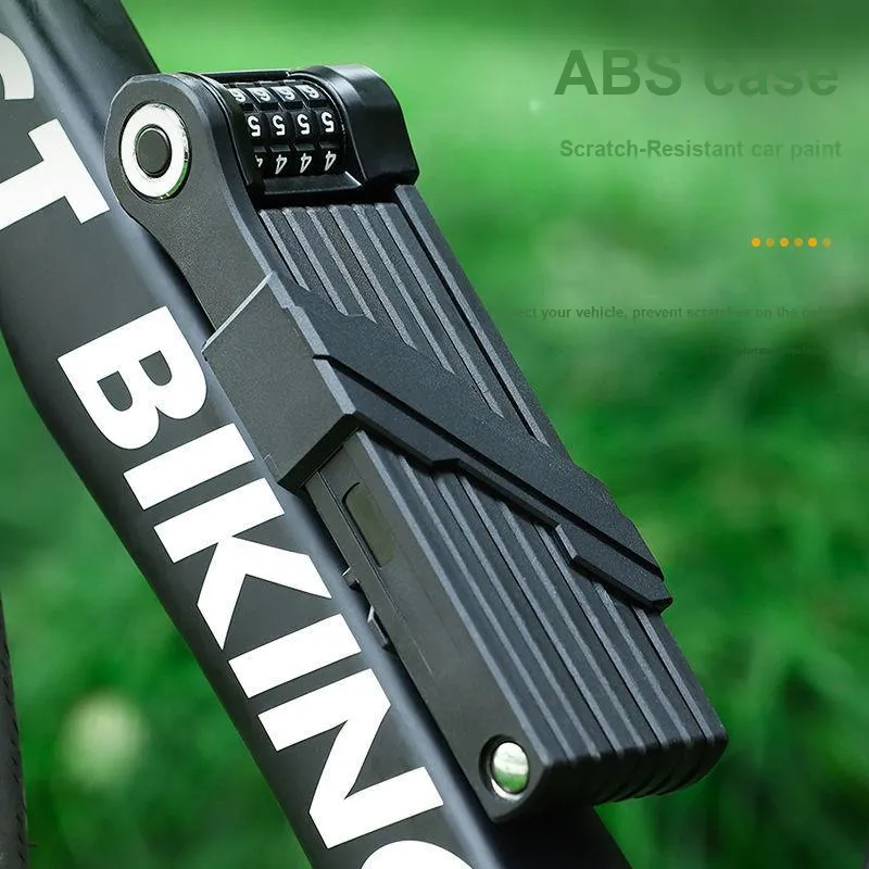 WEST BIKING Bicycle Locks Anti Squeeze And Rust Resistant Coded Lock-2
