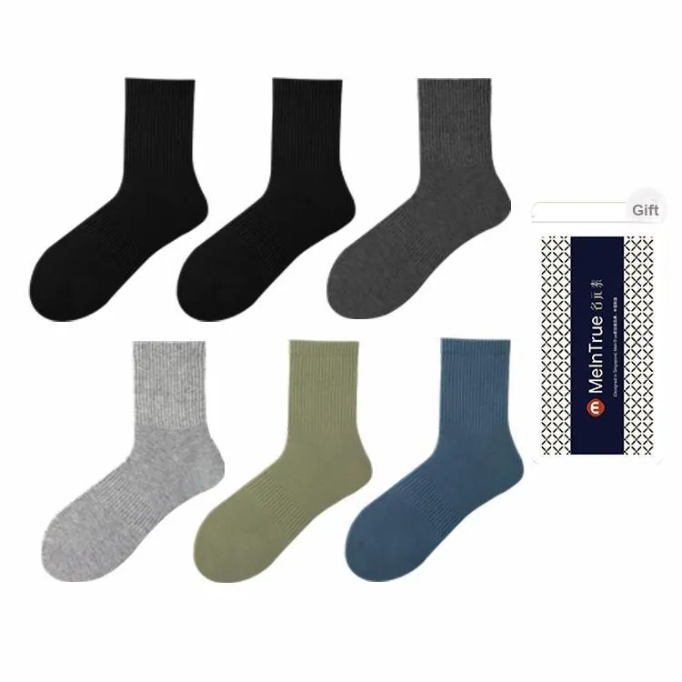 The First Name Element Mid Calf Socks Men's Gift Box Combination-5