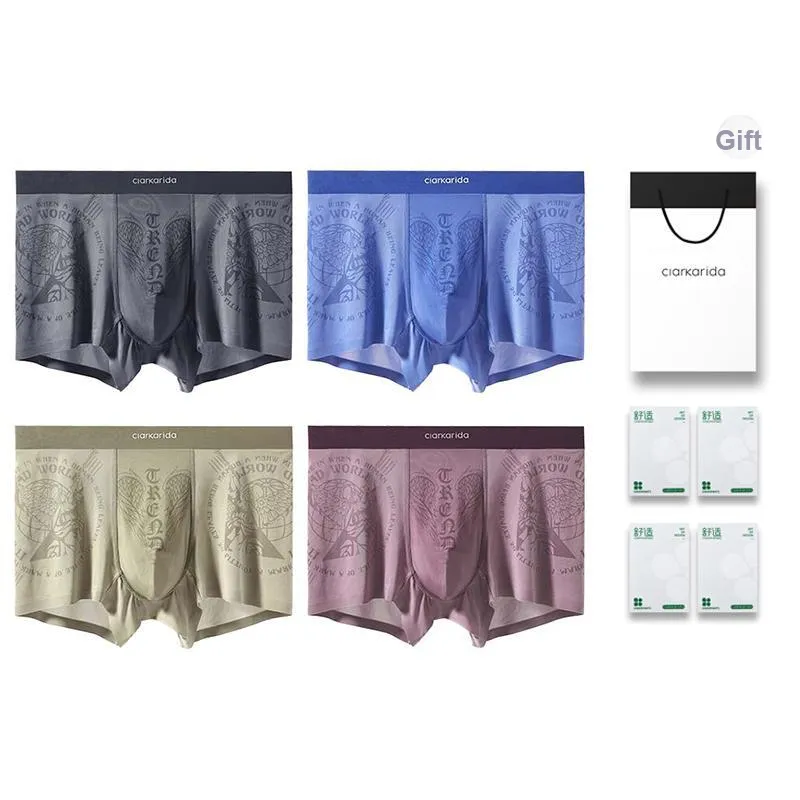 Clarkarida Underpants Men's 4 Pack Gift Box Set-0