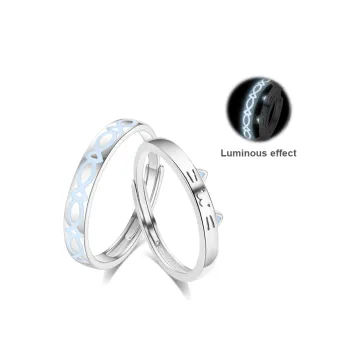 Crafts Women's S999 Fine Silver Rings Unisex