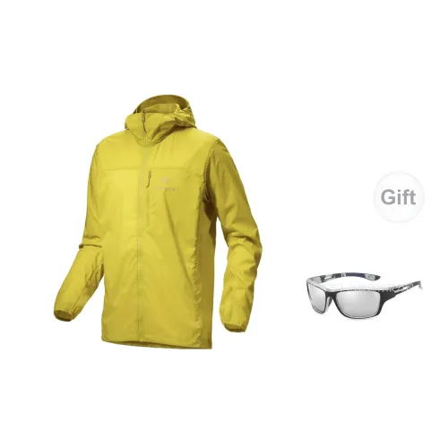 Arcteryx Squamish Windbreaker Jackets Men Obsidian Green - Includes Eyeglasses