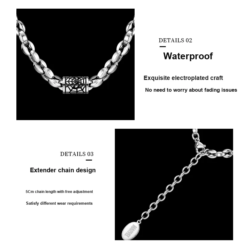 Disney Marvel Series 304 Steel Necklaces Unisex-10