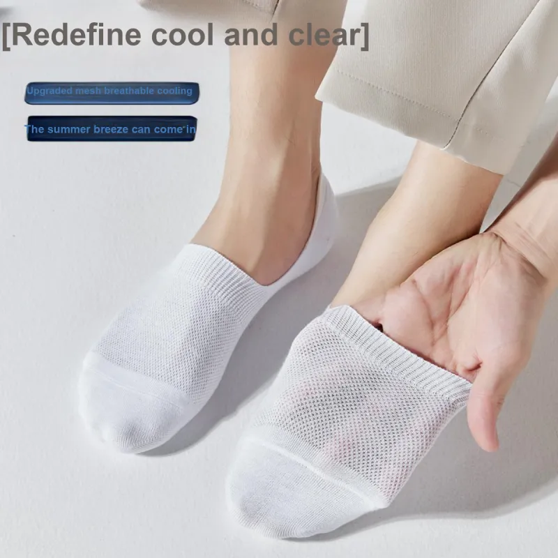 MIIOW No Show Socks Men's 5 Pack Mixed Color-5