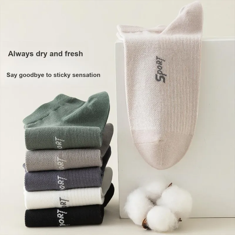 MIIOW No Show Socks Men's Mixed Color 6 Pack-5