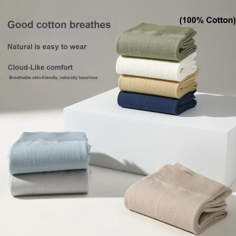 H YXIANG Mid Calf Socks Men's 6 Pack-4