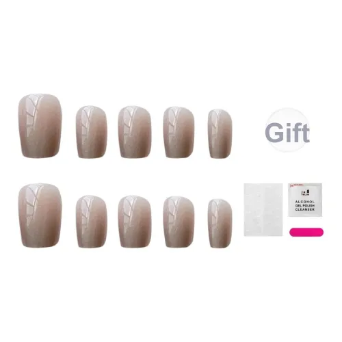 JIABITU Градиентный Съемный False Nail Короткий LADDER Серебристо-серый Jump Цвет Стиль Instagram 14mm