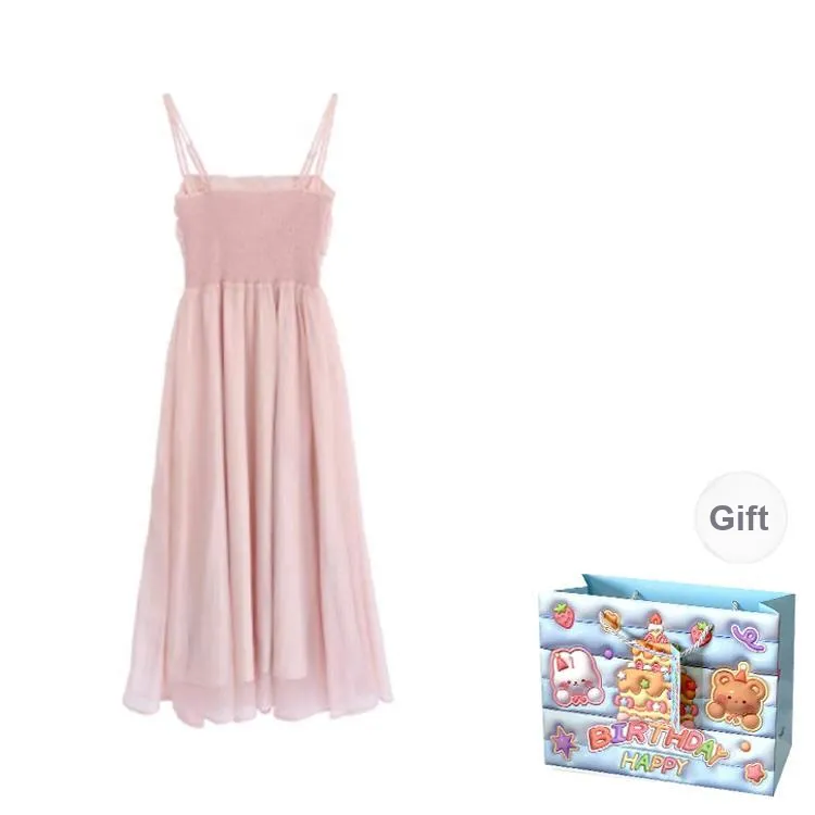 BRASS SCOUT Slip Dresses Women's Pink Shopping Bag-1