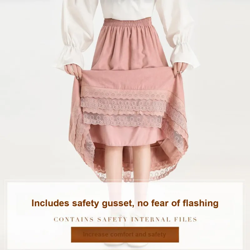 FAWENXIANGZI Casual Long Skirt Women's-10