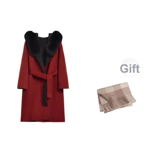 DITB Агатовый красный Женский пальто