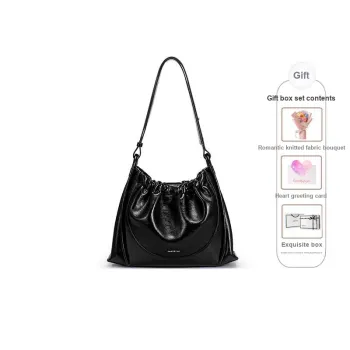 JUST STAR Artificial Leather Shoulder Bag Crossbody Bag Regular Women's Black/Brown/White