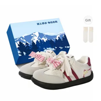 Fawn Miri Anti Slip And Wear Resistant Height Increasing Low Top Casual Shoes Women's Beige Red