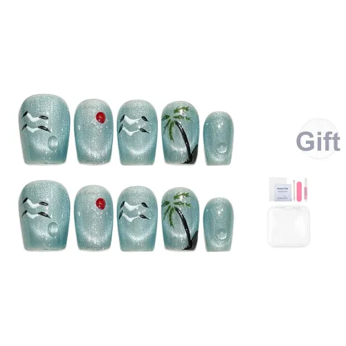 Song Biography Мягкий Улыбка Кошачий глаз Модный Осветляющий False Nail Короткий LADDER 15 мм