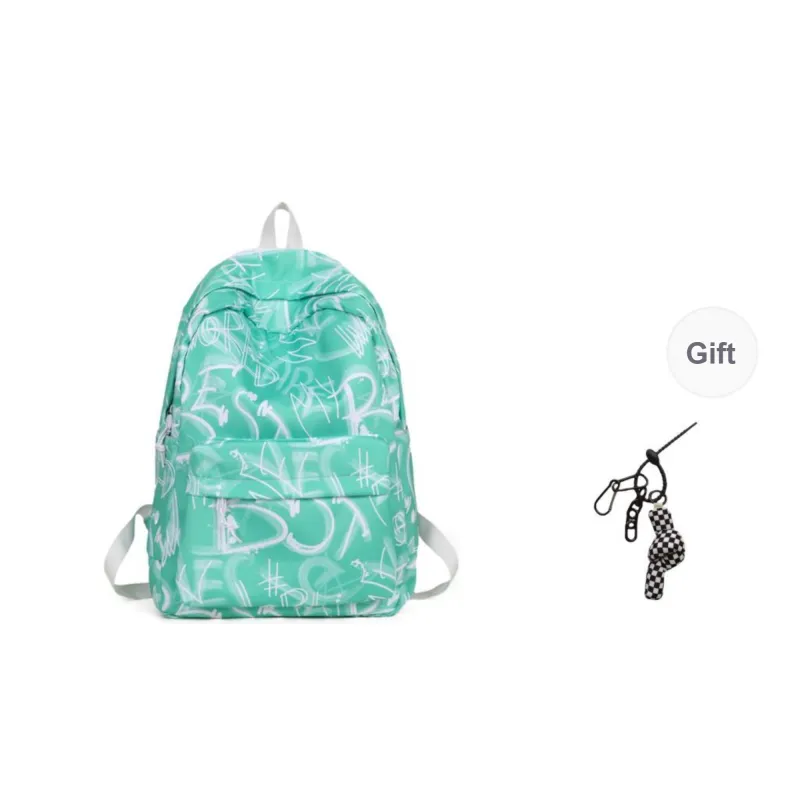 KAMLUI Nylon Backpack Unisex ÍTica: Black/Red/Green/Blue-14